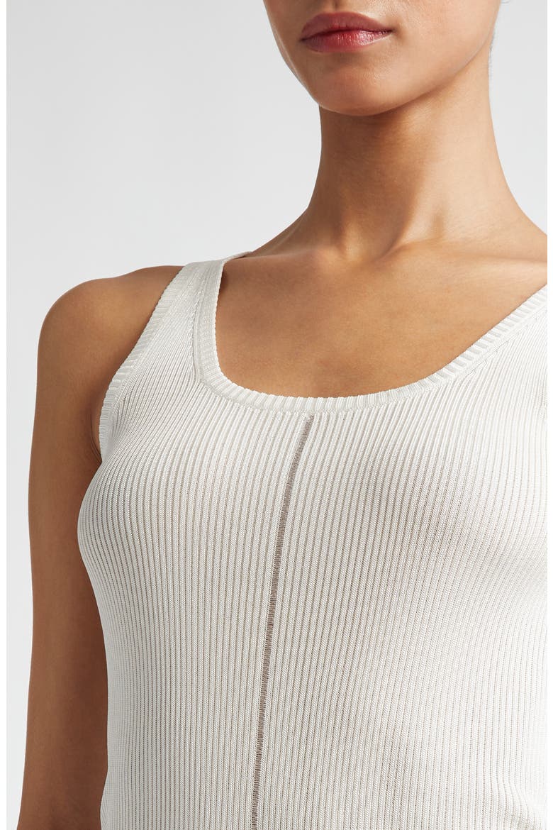 Logo Tag Rib Tank (Nordstrom Exclusive), Alternate, color, IVORY