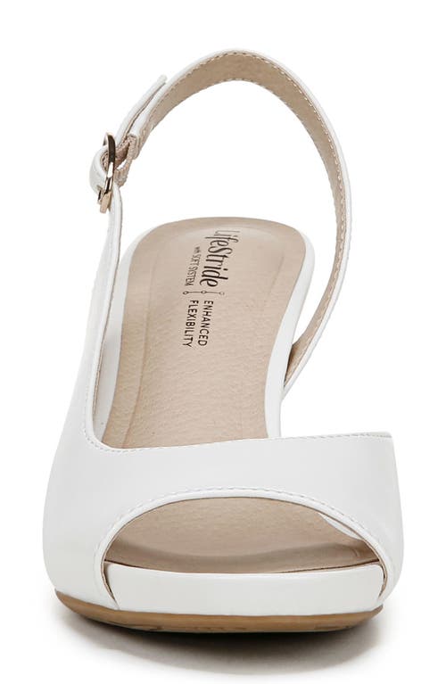 LIFESTRIDE LIFESTRIDE TELLER SLINGBACK PEEP TOE PUMP