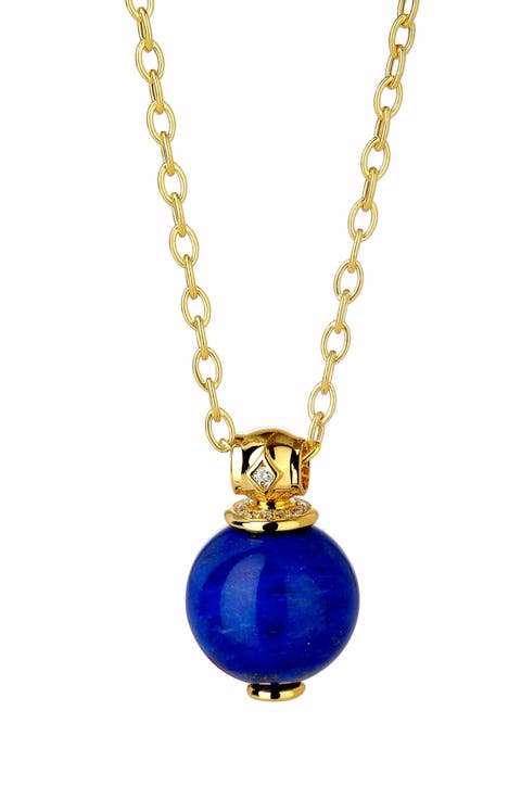 Lapis Lazuli Bead Pendant