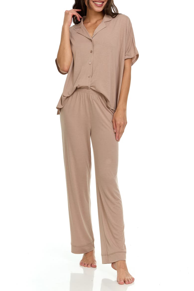 Valeria Pajamas, Alternate, color, OATMEAL