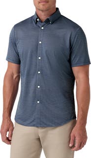 Mizzen+Main Halyard Classic Fit Floral Short Sleeve Performance Button-Up Shirt