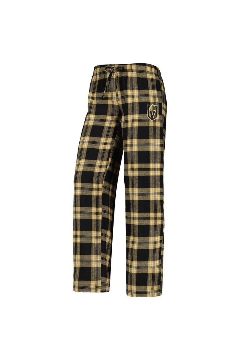 Women's Concepts Sport Black/Gold Vegas Golden Knights Badge T-Shirt & Pants Sleep Set, Alternate, color, Black