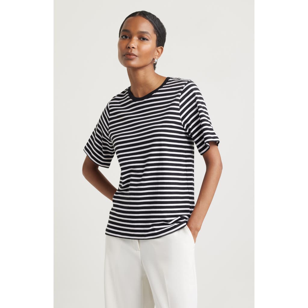 Nordstrom Relaxed Fit Pima Cotton Crewneck T-shirt In Blue