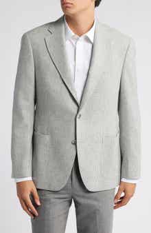 Iker Slim Fit Check Wool & Cashmere Jacket