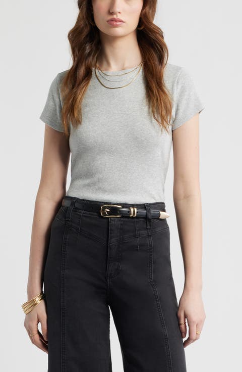 Tuckable Rib Baby Tee