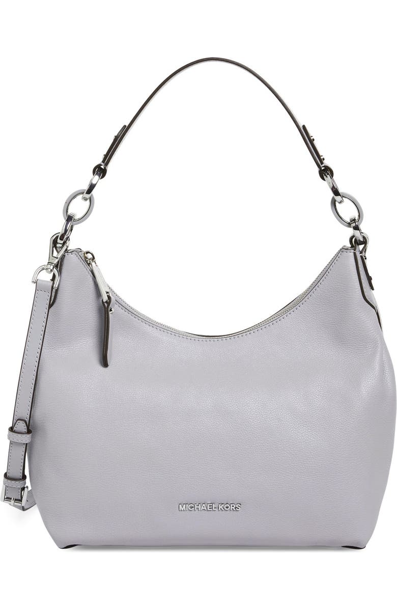 MICHAEL Michael Kors 'Medium Isabella' Convertible Leather Shoulder Bag, Main, color,