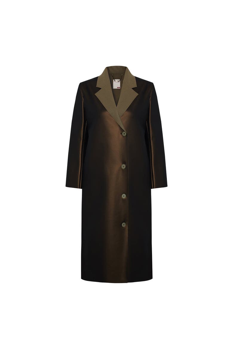 Wool Blend Paper Coat, Main, color, Brown