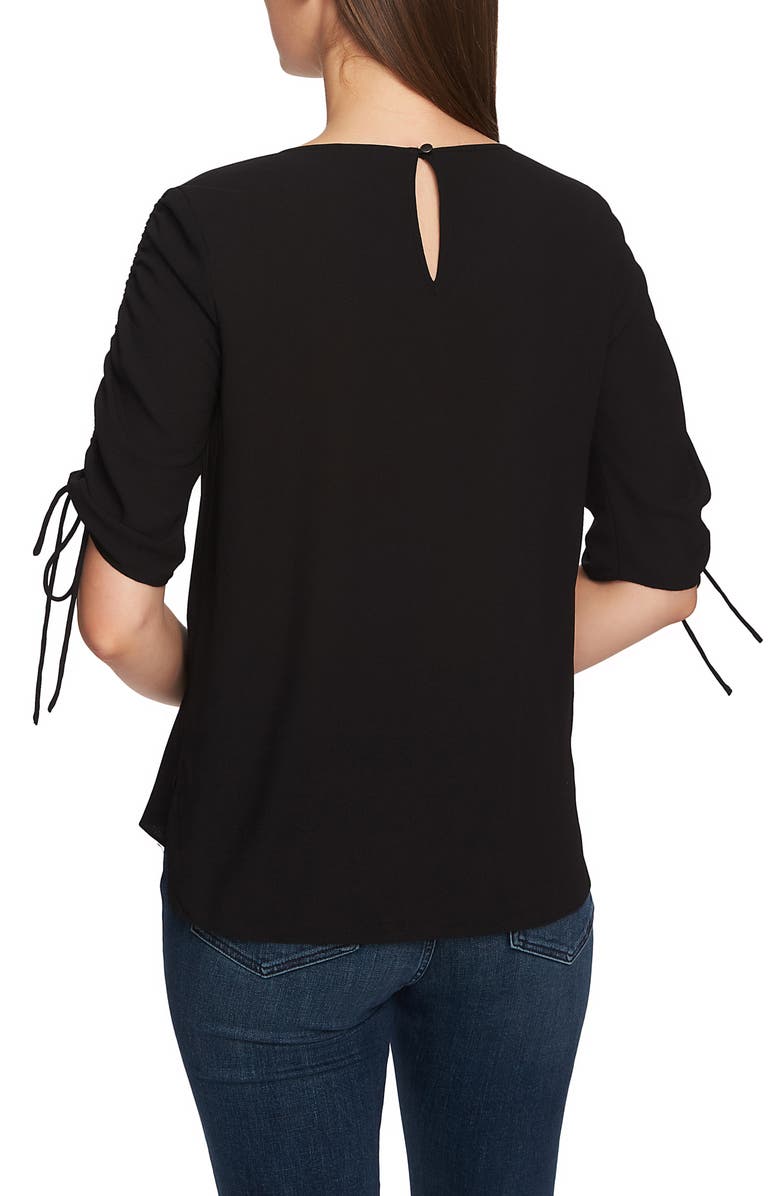 1.STATE Ruched Detail Tie Sleeve Blouse, Alternate, color, 