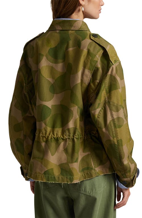 Polo Ralph Lauren Geo Print Cotton Twill Field Jacket
