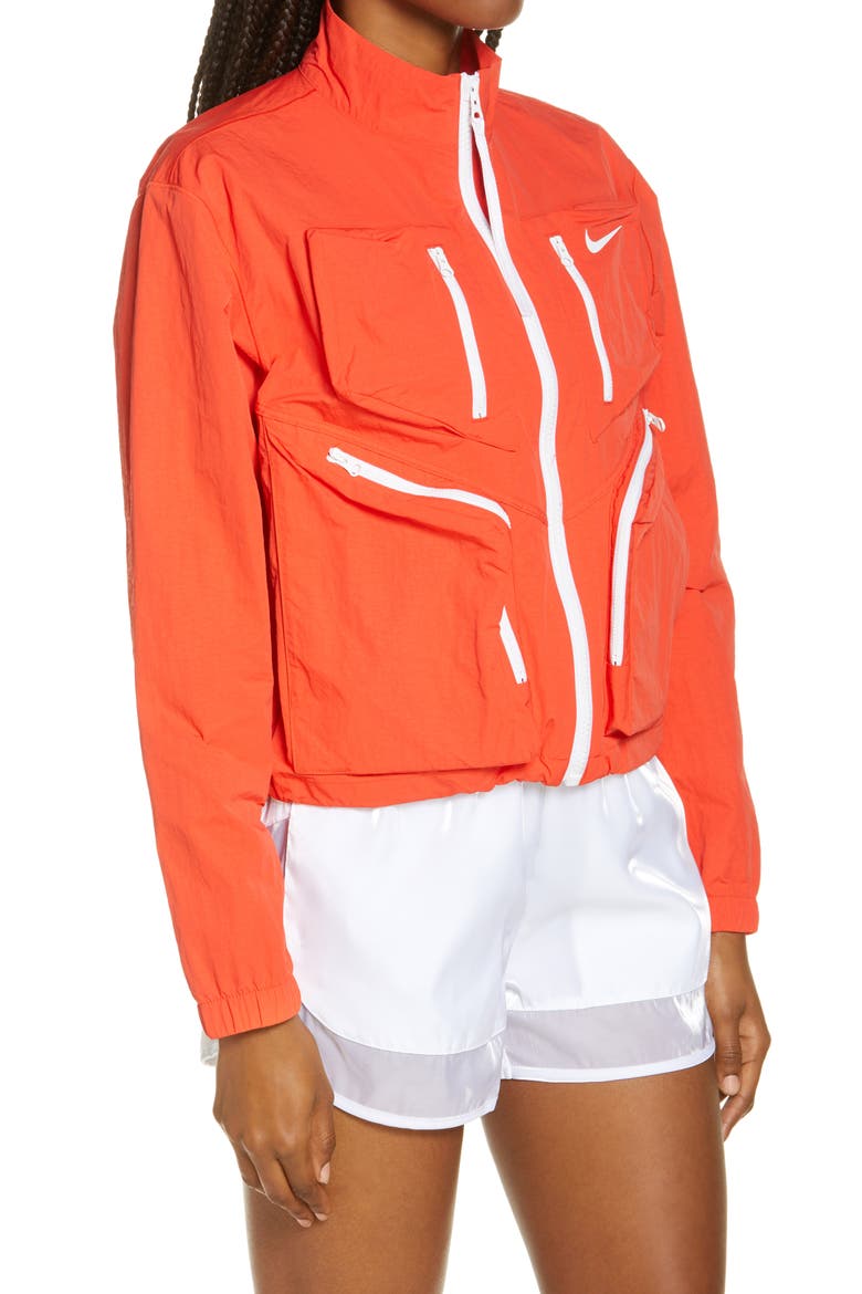 Sportswear Tech Pack Woven Jacket, Alternate, color, CHILE RED