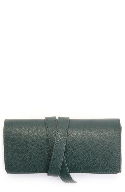 Leather Tech Cord Organizer Roll