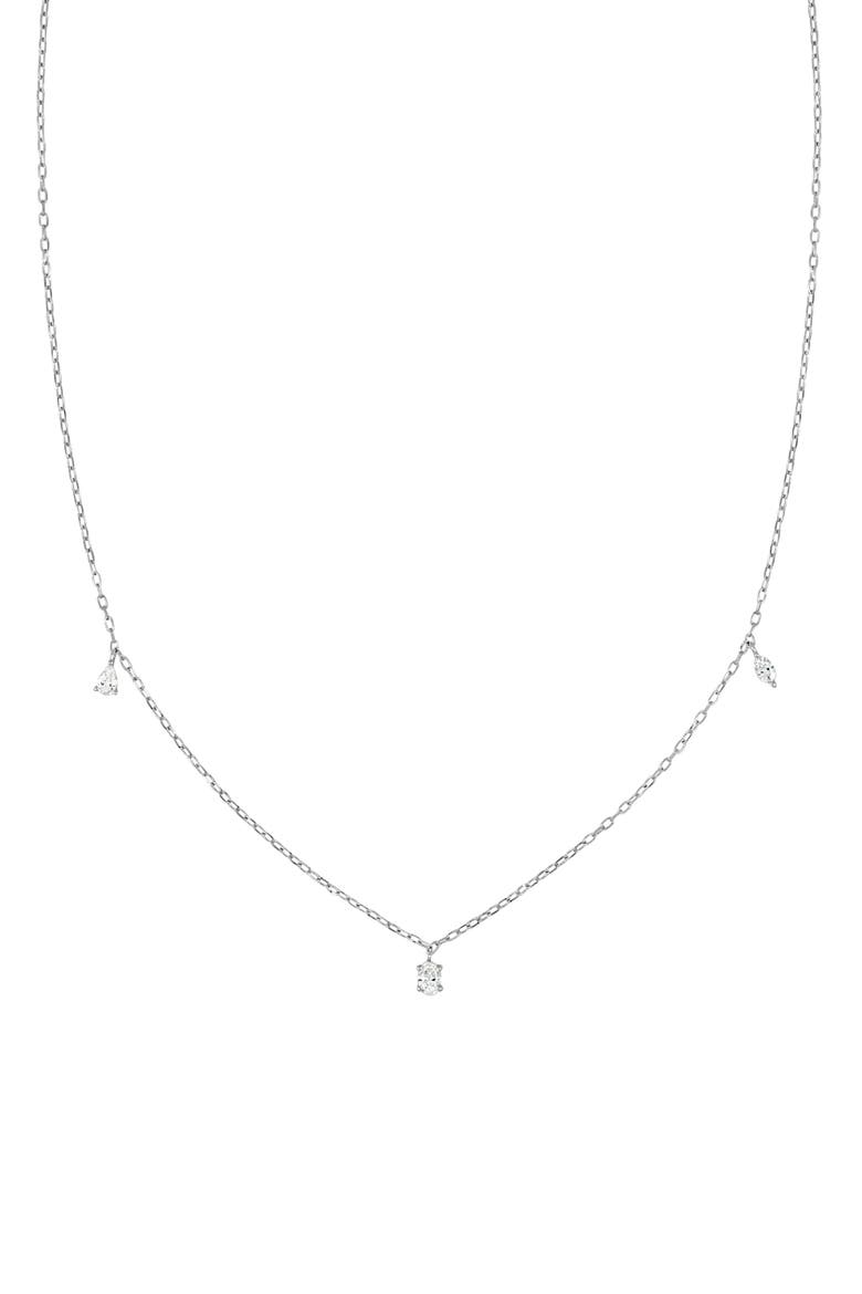 Diamonds By The Yard Necklace, Main, color, 18K WHITE GOLD