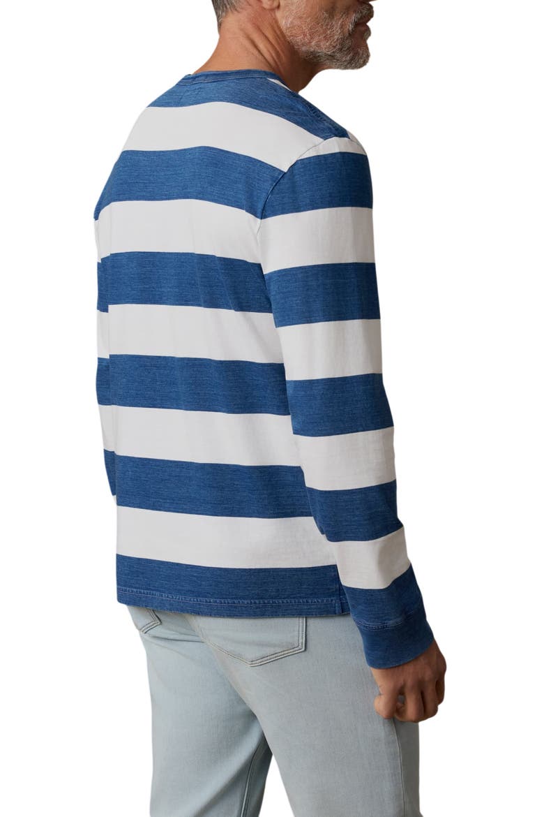 Stripe Long Sleeve Organic Cotton T-Shirt, Alternate, color, INDIGO MARINE STRIPE