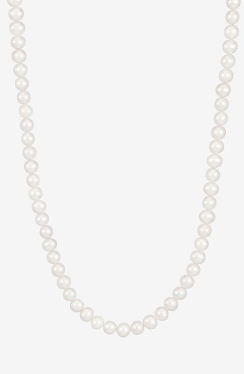 Timeless White Freshwater Pearl Necklace