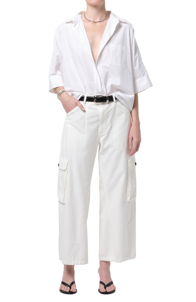 Citizens of Humanity Thassos Twisted Seam Ankle Utility Pants, Alternate, color, Pashmina Off White