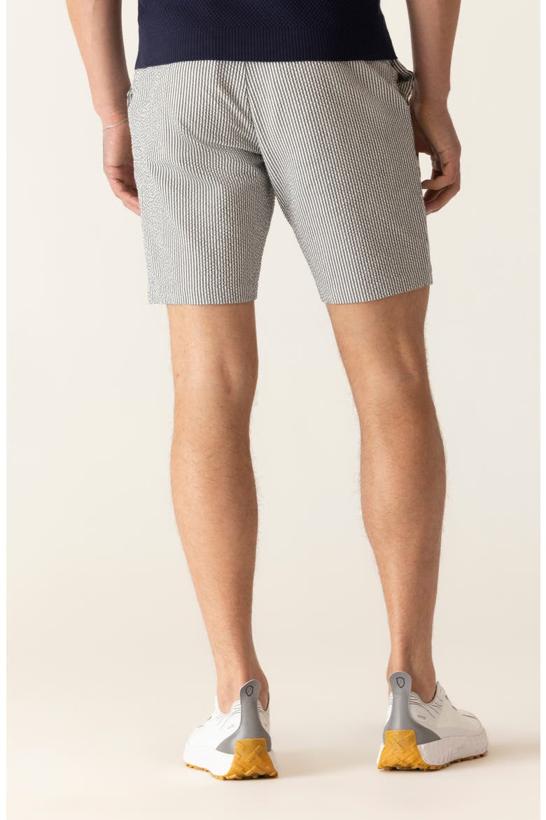 Oasis Supernatural Stretch Seersucker Bermuda Shorts, Alternate, color, MIDNIGHT/WHITE