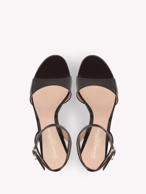 Gianvito Rossi Nuit Leather Ankle-strap Platform Sandals In Red