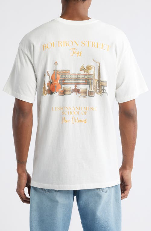 The Forecast Agency Nola Jazz Cotton Graphic T-shirt In White