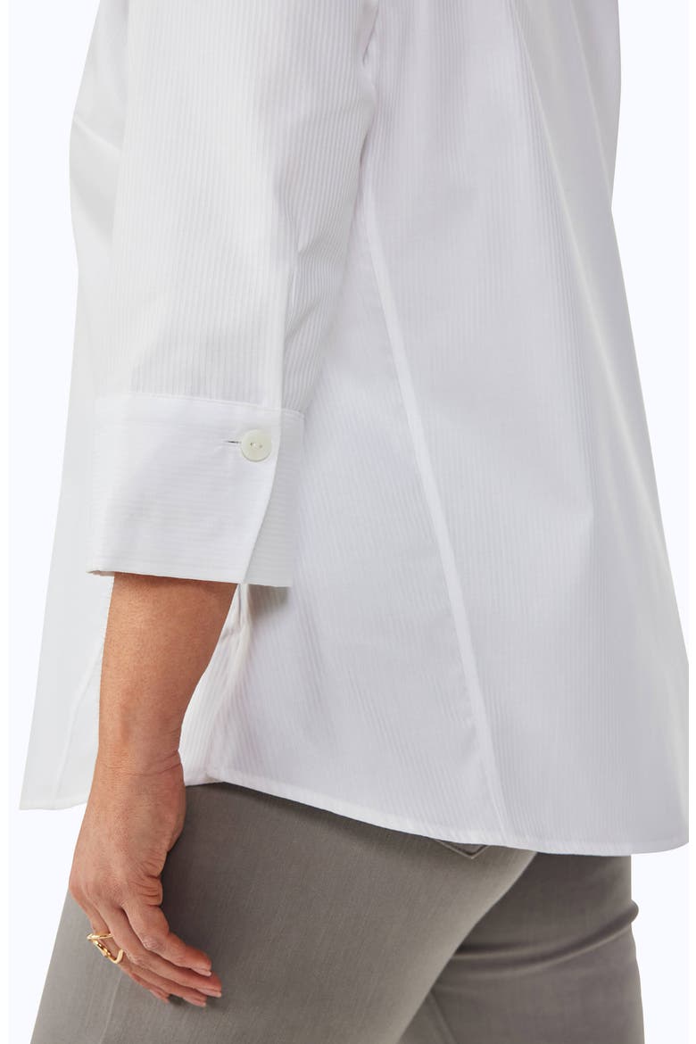 Paityn Stripe Non-Iron Cotton Shirt, Alternate, color, WHITE