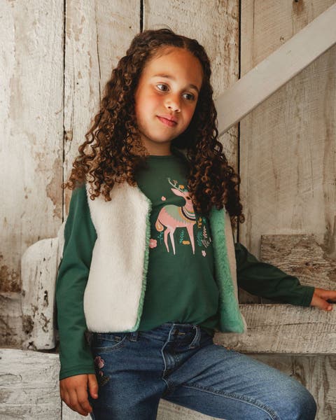 Reversible Faux Fur Vest (Toddler & Little Kid)