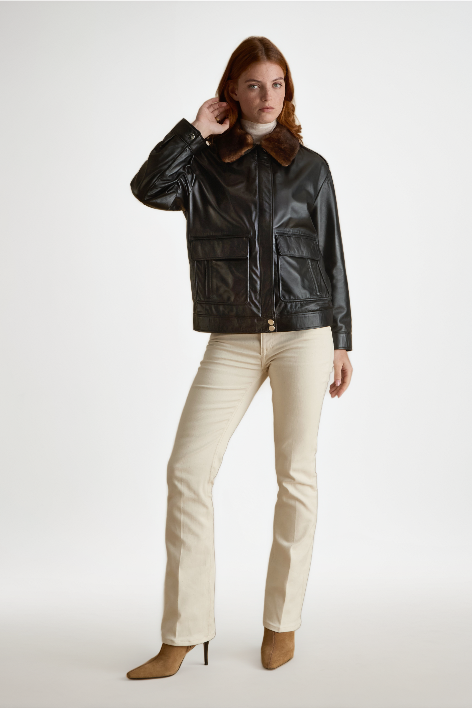 Alma Leather Jacket - image 2