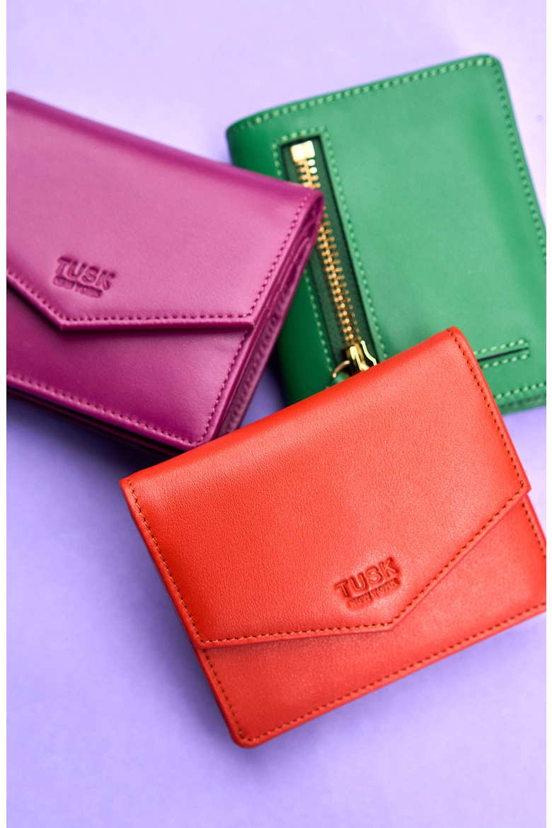 Joy French Wallet, Alternate, color, Orange