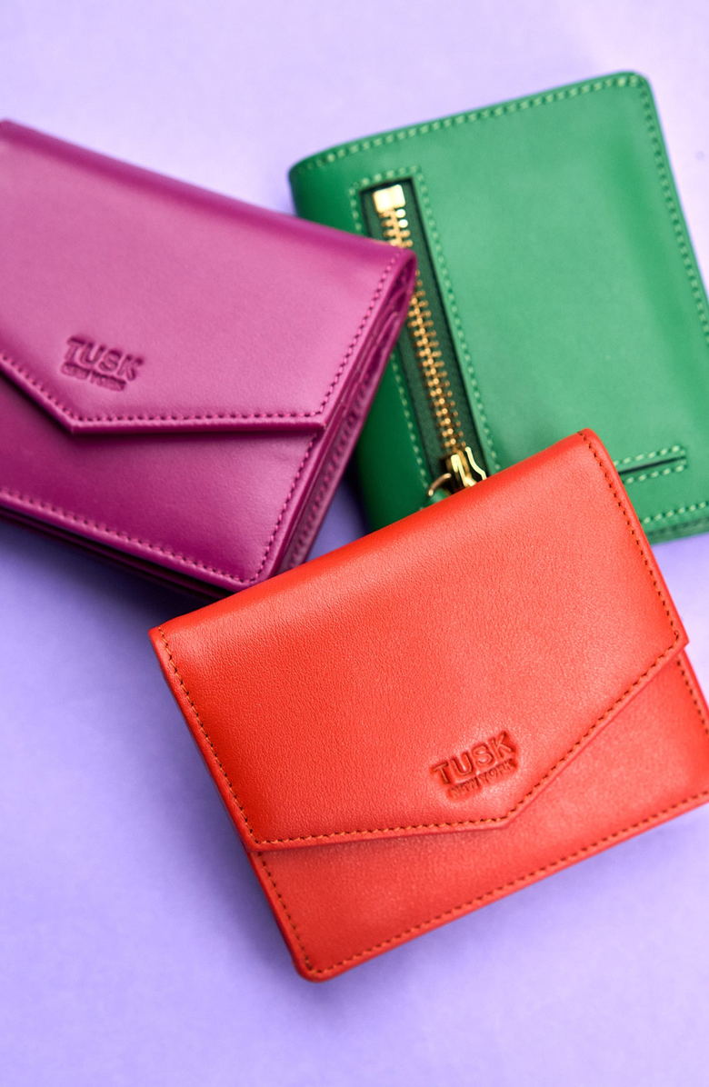 Tusk Joy French Wallet, Alternate, color, Emerald