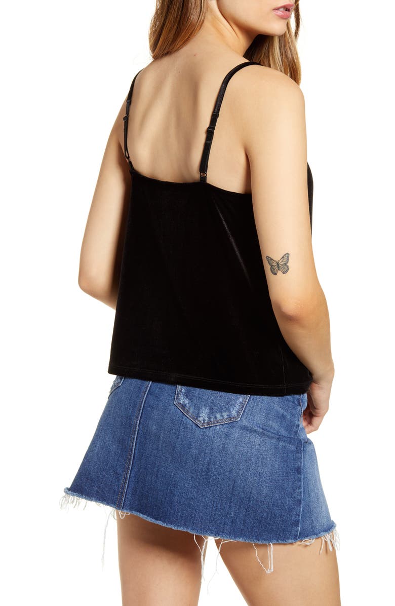 BP. V-Neck Velour Camisole, Alternate, color, 