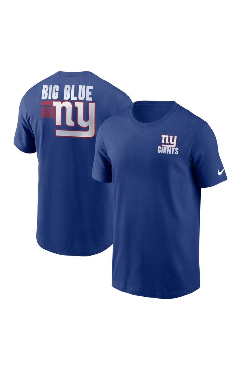 Nike Men's Nike Royal New York Giants Blitz Essential T-Shirt, Main, color, Royal
