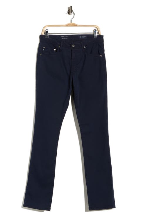 Everett Stretch Sateen Slim Straight Pants