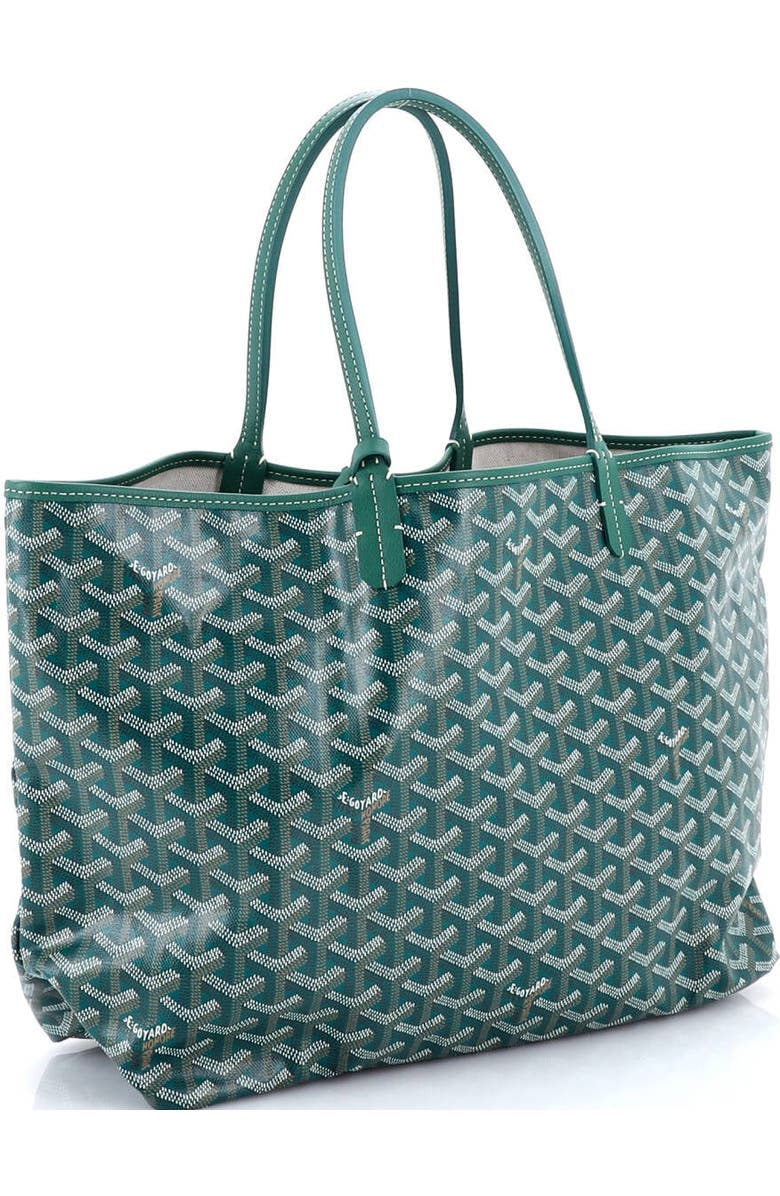 Pre-Owned Goyard Saint Louis Tote Printed Coated Canvas PM, Alternate, color, Green