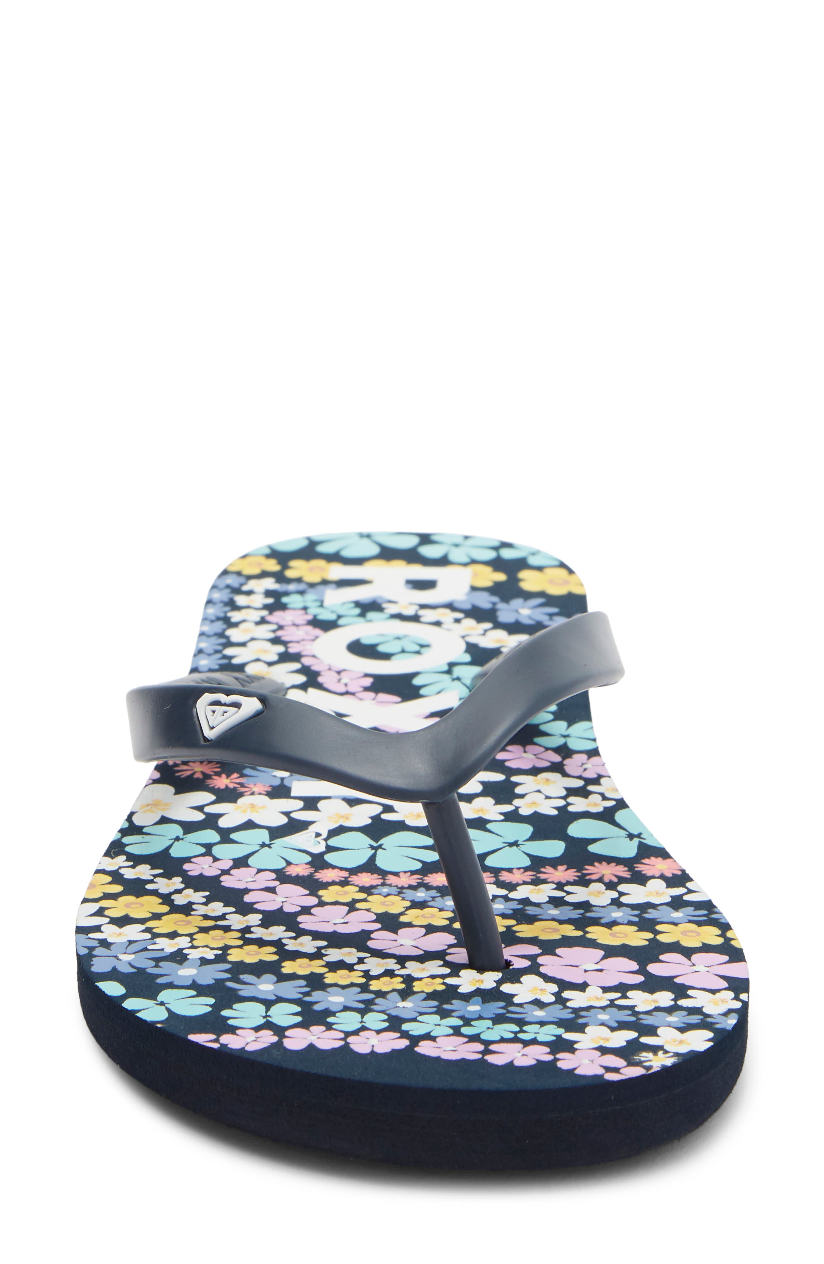 Roxy Tahiti VII Flip Flop, Alternate, color, Navy Overflow