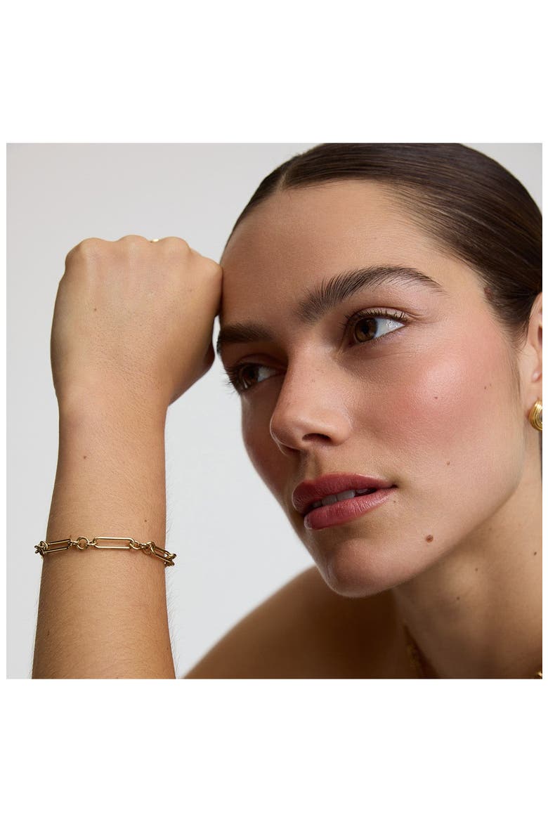 Love Link T-Bar Chain Bracelet, Alternate, color, GOLD