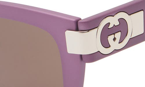 Gucci 54mm Square Sunglasses In Pink