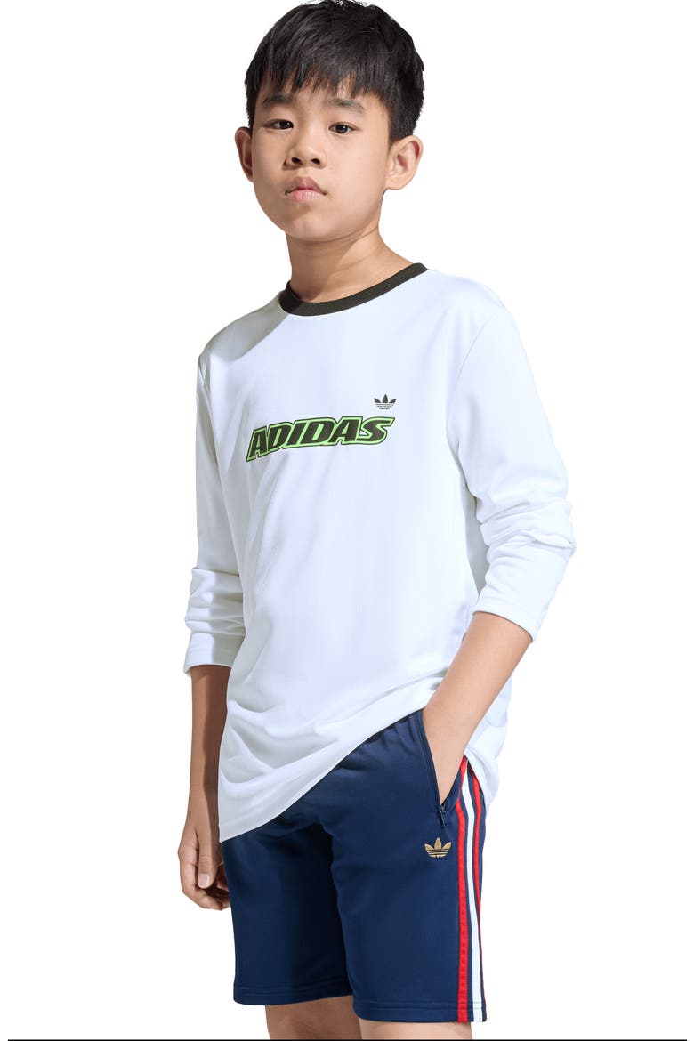 Kids' Firebird Recycled Polyester Shorts, Alternate, color, NIGHT INDIGO/ DARK GOLD