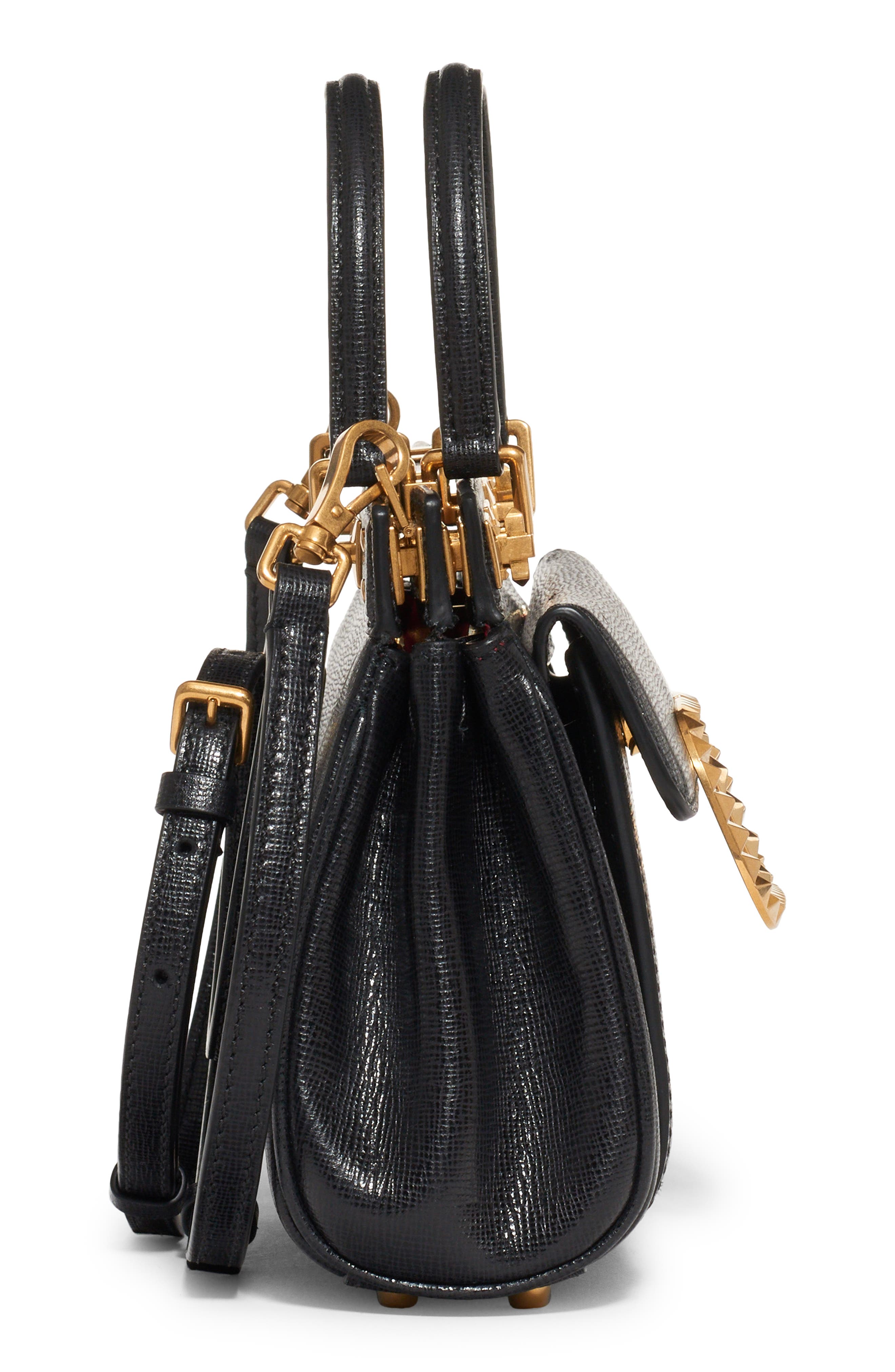 Valentino Garavani Mini Alcove VLOGO Leather Top Handle Bag, Alternate, color, 