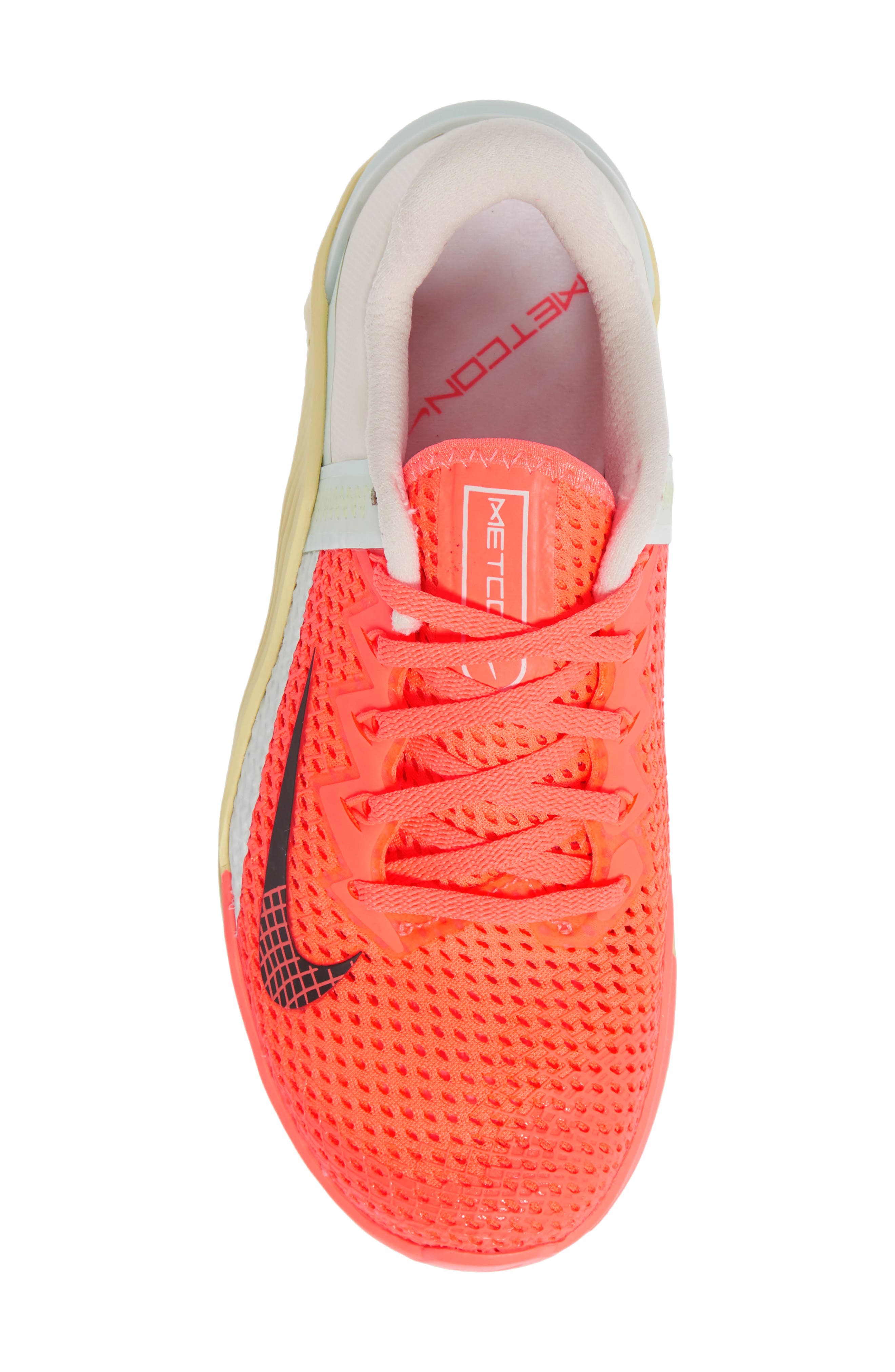 Metcon 6 Training Shoe, Alternate, color, BRIGHT MANGO/ SMOKE/ GREEN