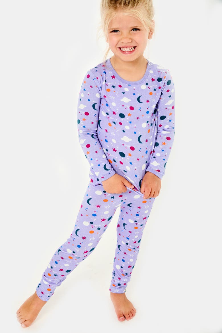 Long Sleeve Pajama Set - Luna Lavender, Alternate, color, Luna Lavender