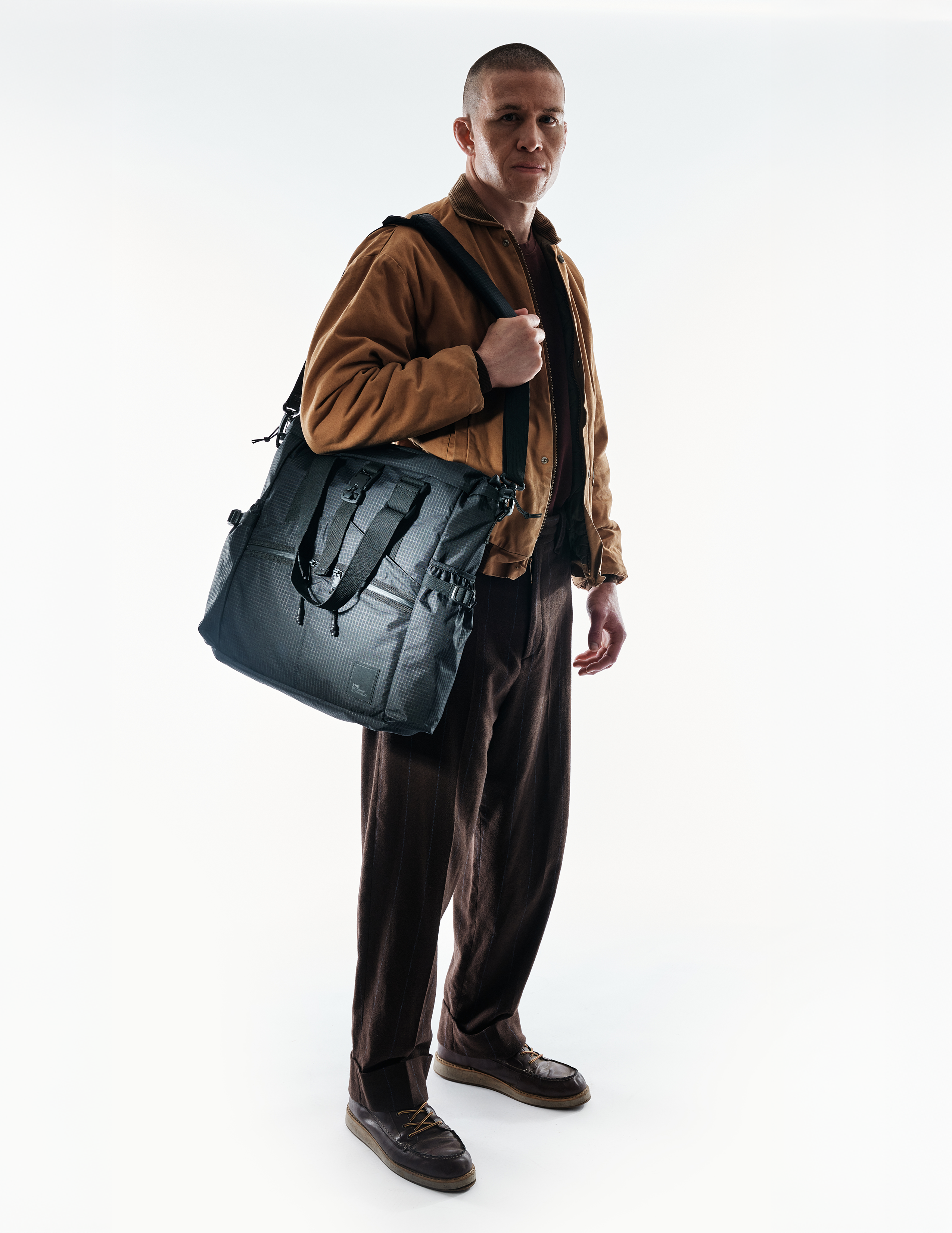 The Brown Buffalo Conceal Tote Bag, Alternate, color, Black-Grid