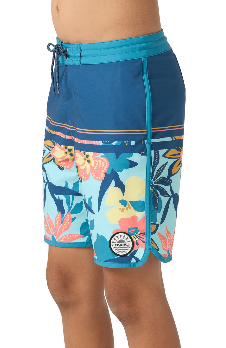 O'Neill Kids' Cruzer Scallop Board Shorts, Main, color, Indigo