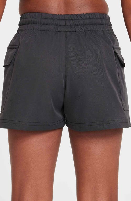Nike Women's  Sportswear Girls' Woven Cargo Shorts In Black/white