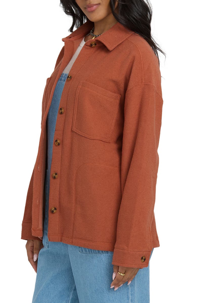 Billabong After Time Oversize Shacket, Alternate, color, Sedona