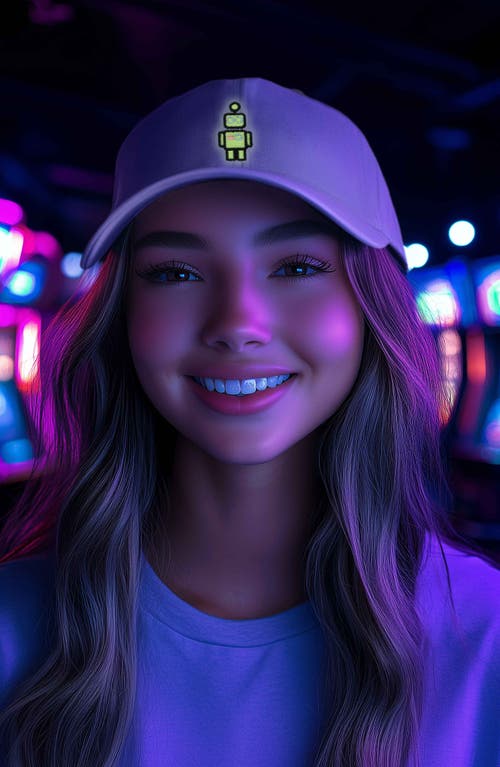 Dalix Robot Hat In Lavender