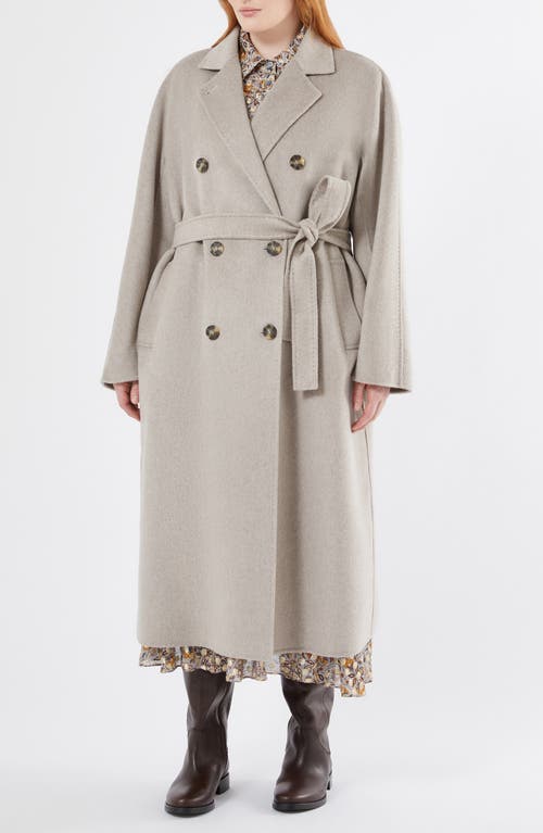 Marina Rinaldi Bolivar Virgin Wool Coat In Gray