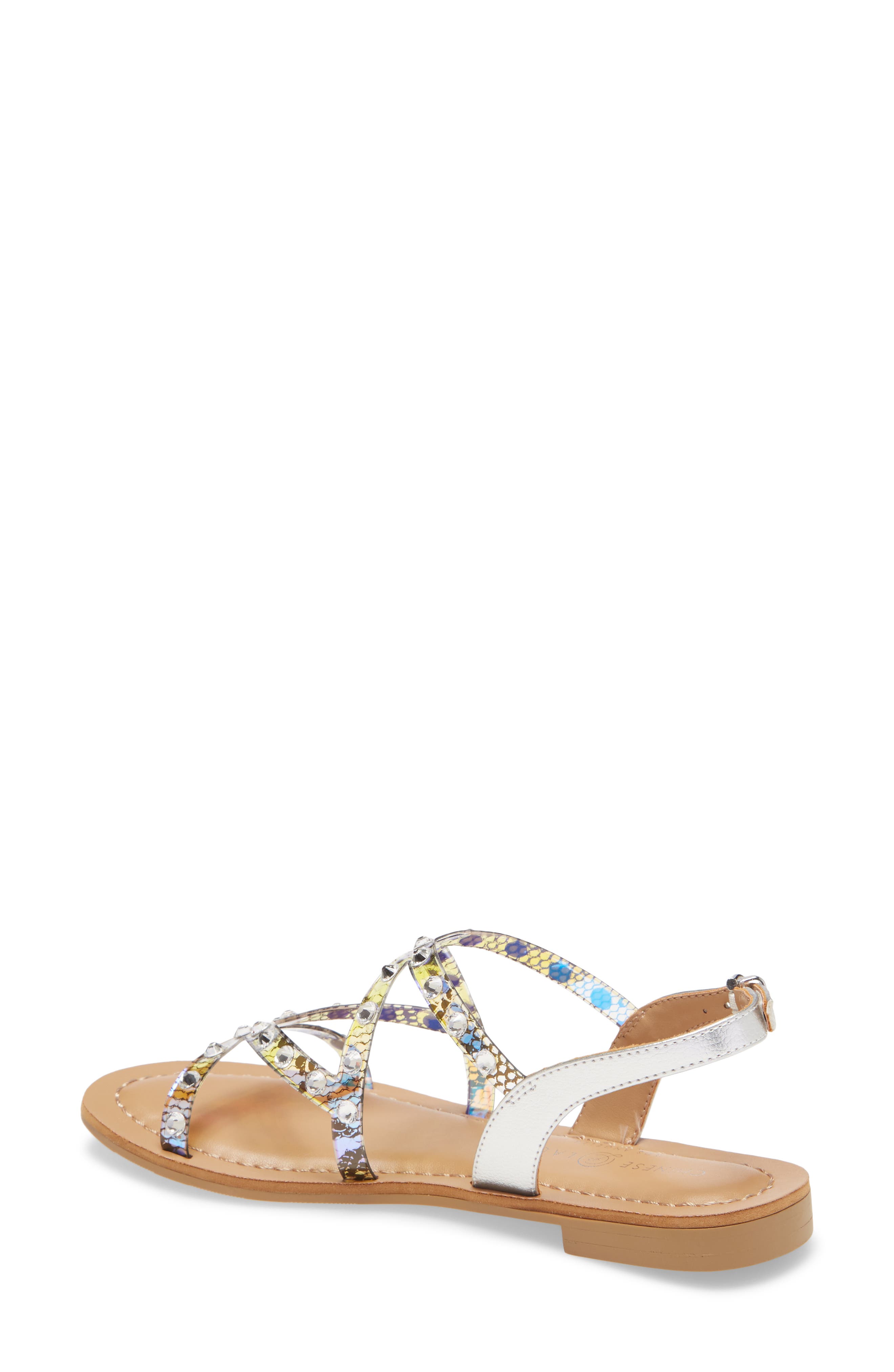 Candi Sandal, Alternate, color, OPAL MULTI FAUX LEATHER