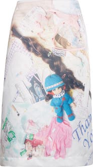 Ashley Williams Treasures Print Pencil Skirt