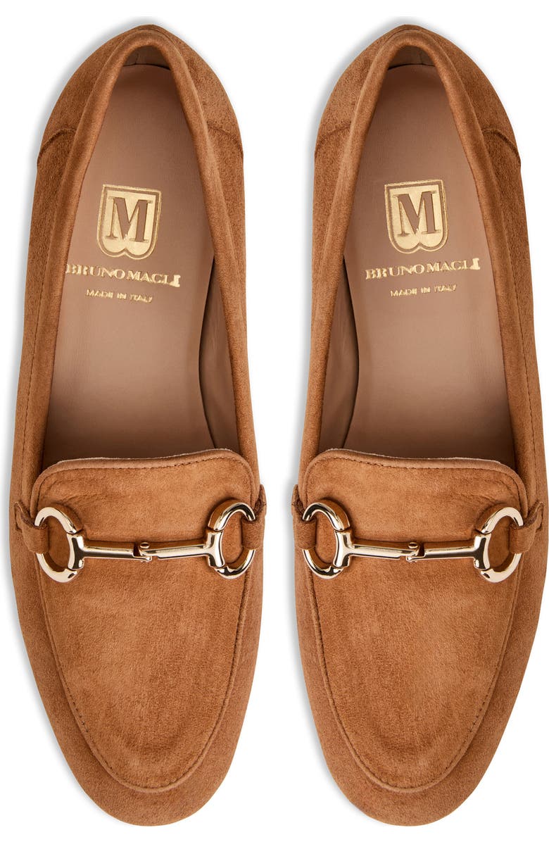 Bruno Magli Luna Bit Loafer, Alternate, color, Cognac Suede