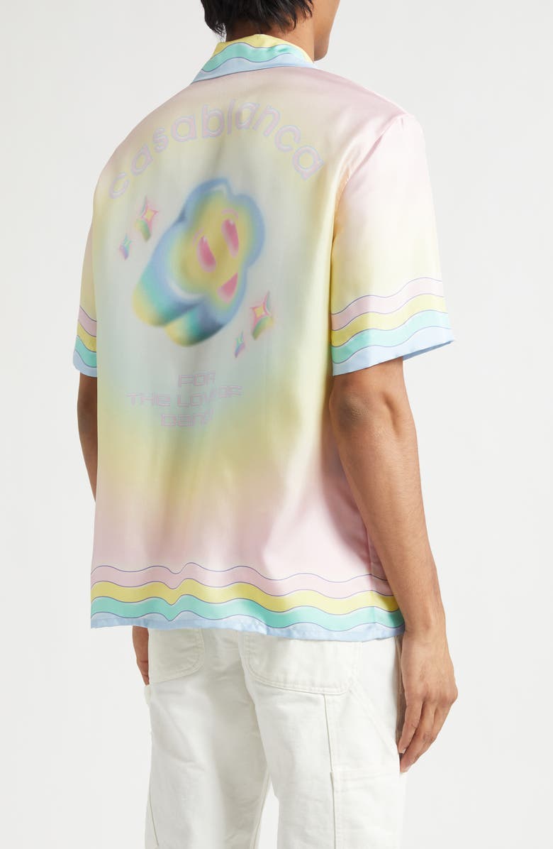 Casablanca For the Love of Dance Silk Camp Shirt, Alternate, color, For The Love Of Dan