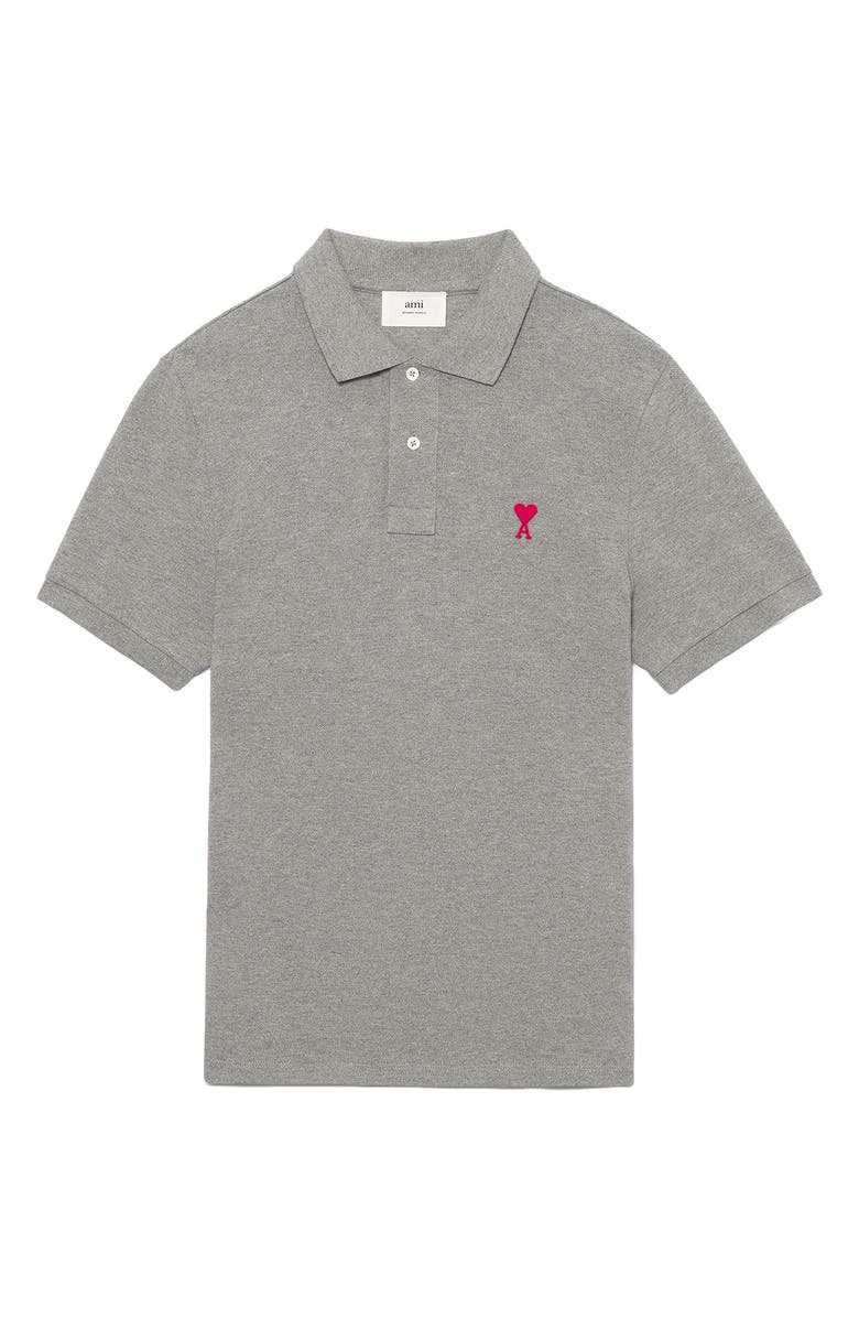 AMI PARIS AMI Alexandre Mattiussi Men's Ami de Coeur Organic Cotton Piqué Polo, Alternate, color, 