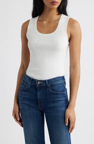MANGO Sleeveless Rib Top